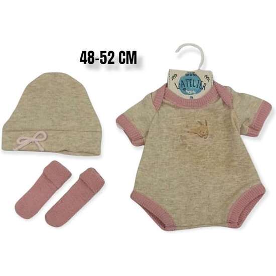 BODY MAS GORRRO COLOR ROSA RAYADO REF: 5066-22 image 0