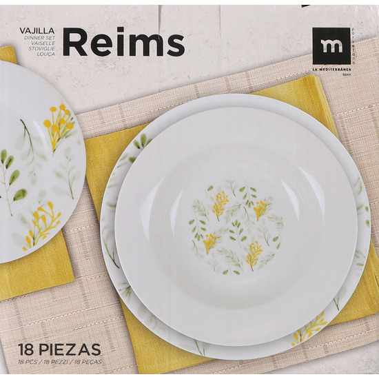 VAJILLA REDONDA 18PCS REIMS MD image 1