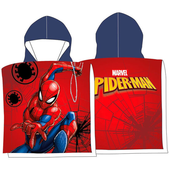 PONCHO TOALLA SPIDERMAN MARVEL MICROFIBRA image 0