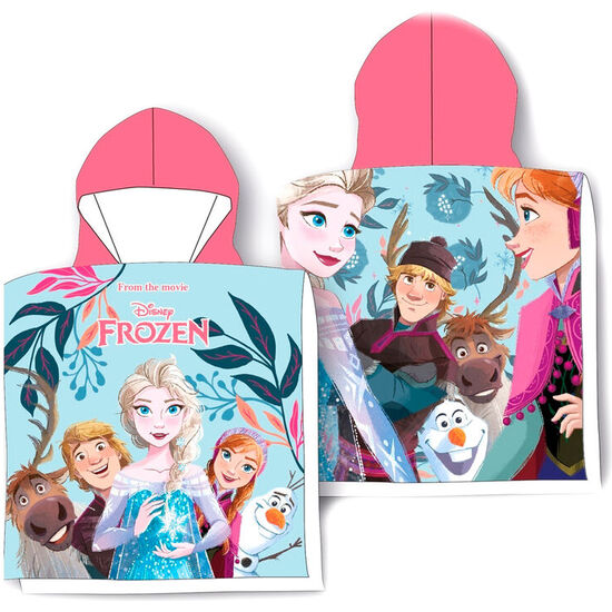 PONCHO TOALLA FROZEN DISNEY MICROFIBRA image 0