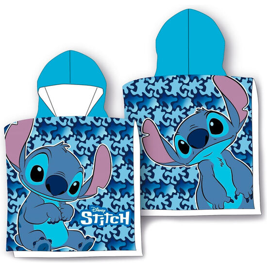 PONCHO TOALLA STITCH DISNEY MICROFIBRA image 0