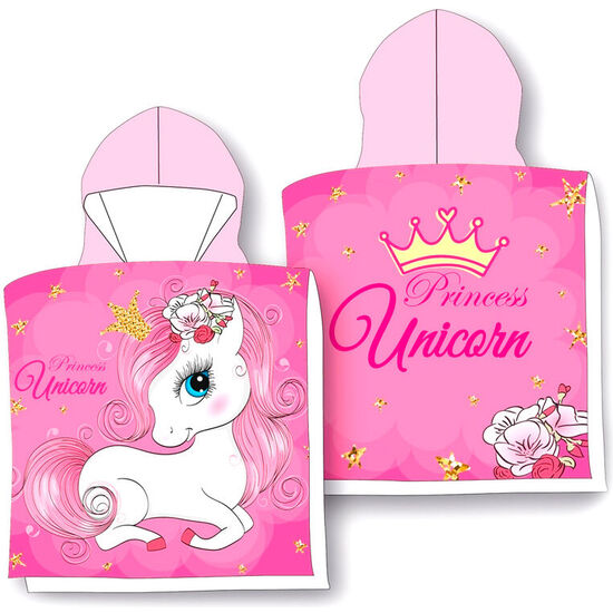 PONCHO TOALLA UNICORNIO MICROFIBRA image 0