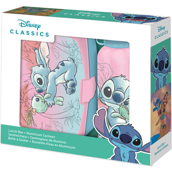 SANDWICHERA + CANTIMPLORA ALUMINIO STITCH DISNEY 500ML image 0