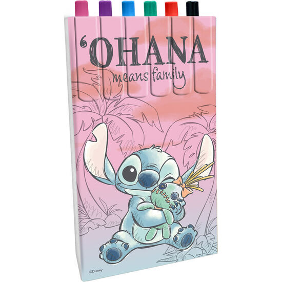 BLISTER 6 BOLIGRAFOS STITCH DISNEY image 0