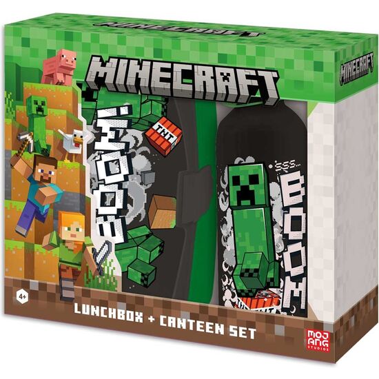 SANDWICHERA + CANTIMPLORA ALUMINIO MINECRAFT 500ML image 1