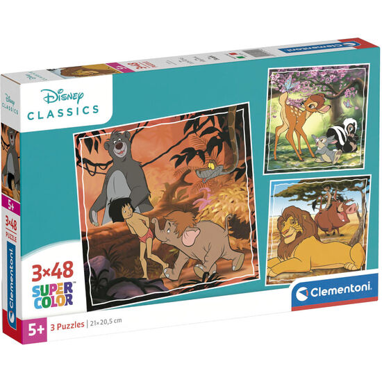 PUZZLE CLASSICS DISNEY 3X48PZS image 0