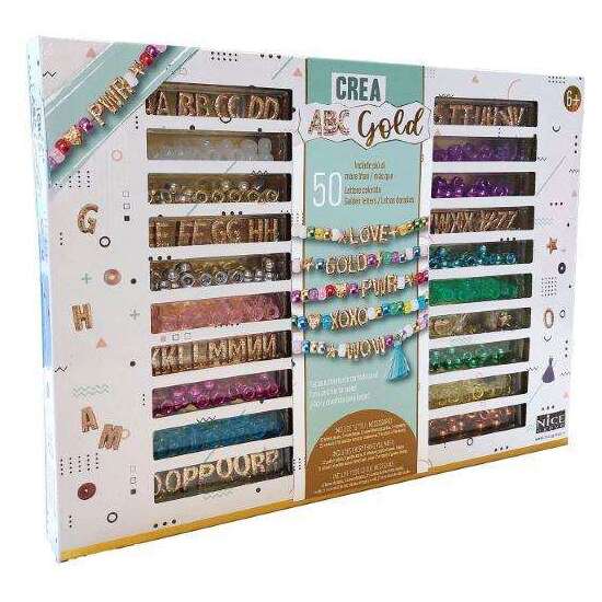 SET PERLAS PRECIOUS GOLD PARA CREAR TUS PROPIAS PULSERAS 33X24X3 CM image 1