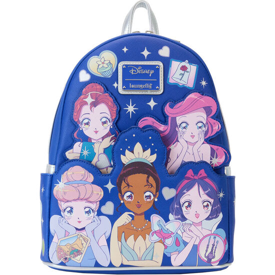 MOCHILA MANGA STYLE PRINCESAS DISNEY LOUNGEFLY 26CM image 0