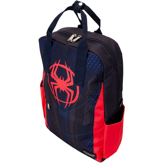 MOCHILA NYLON TRAJE MILES MORALES SPIDER-VERSE MARVEL LOUNGEFLY 43CM image 2