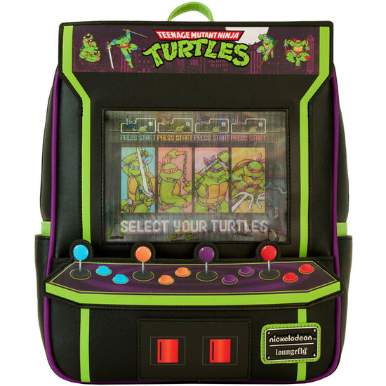 MOCHILA VINTAGE ARCADE 40TH ANNIVERSARY TORTUGAS NINJA LOUNGEFLY image 0
