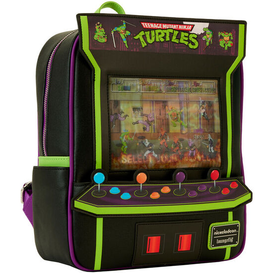 MOCHILA VINTAGE ARCADE 40TH ANNIVERSARY TORTUGAS NINJA LOUNGEFLY image 1