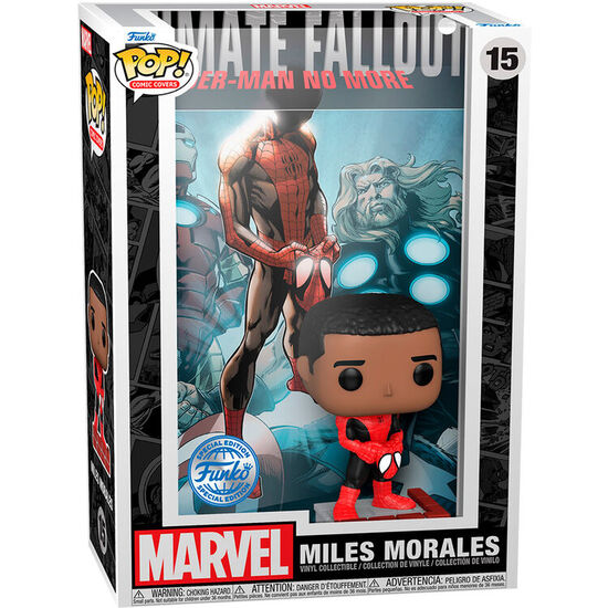 FIGURA POP COMIC COVER MARVEL MILES MORALES EXCLUSIVE image 0