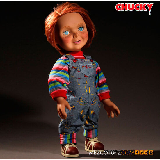 FIGURA ARTICULADA PARLANTE MUÑECO DIABOLICO CHUCKY 38CM image 0