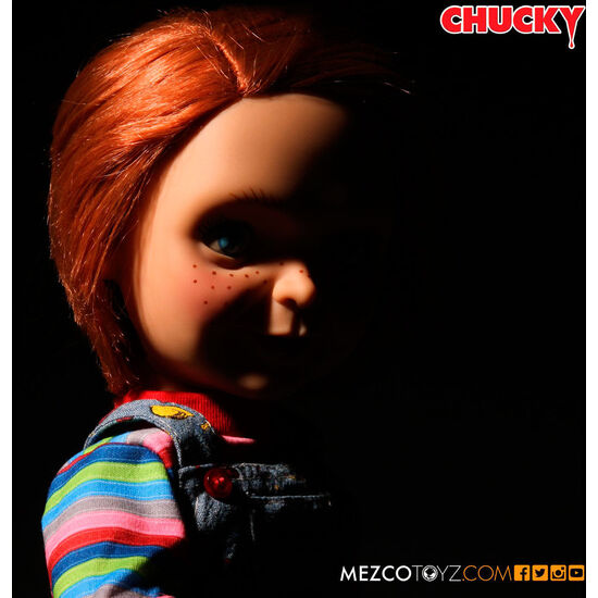 FIGURA ARTICULADA PARLANTE MUÑECO DIABOLICO CHUCKY 38CM image 1