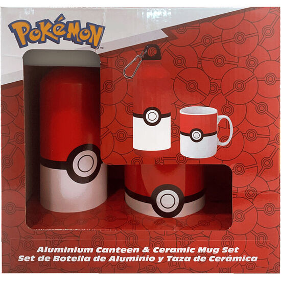SET CANTIMPLORA ALUMINIO + TAZA CERAMICA POKEMON image 0