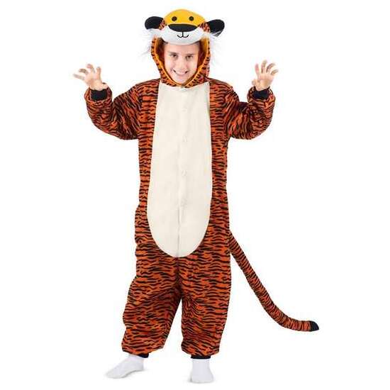 DISFRAZ TIGRE TALLA UNICA CHILD (KIGURUMI CON CAPUCHA Y COLA) image 2