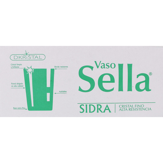 Æ SET 6 VASOS SIDRA SELLA 500ML DKRISTAL image 1