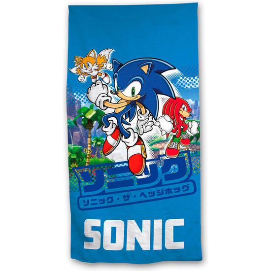 TOALLA SONIC THE HEDGEHOG MICROFIBRA image 0