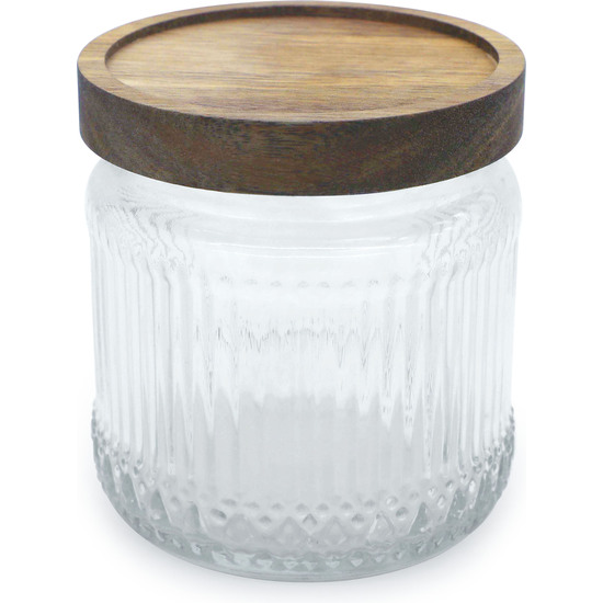 TARRO VIDRIO T/MADERA 450ML LA MEDITERRANEA image 1