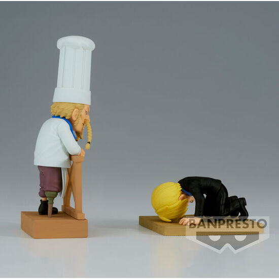 FIGURA WORLD COLLECTABLE SANJI & ZEFF 2 WCF LOG SERIES ONE PIECE 8CM image 1