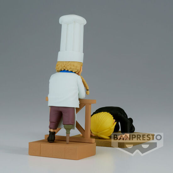 FIGURA WORLD COLLECTABLE SANJI & ZEFF 2 WCF LOG SERIES ONE PIECE 8CM image 2