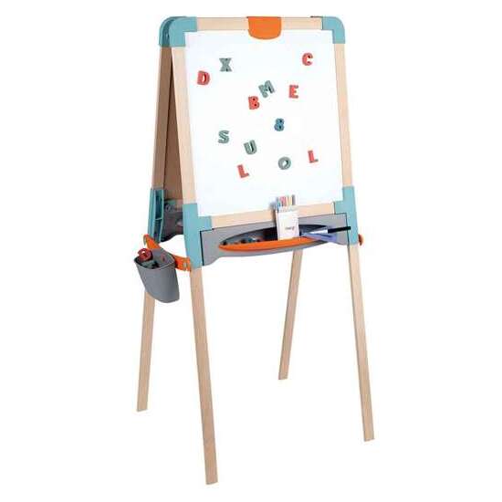 PIZARRA DE MADERA DE DOBLE CARA. INCLUYE 80 ACCESORIOS 120X55X50 CM image 0