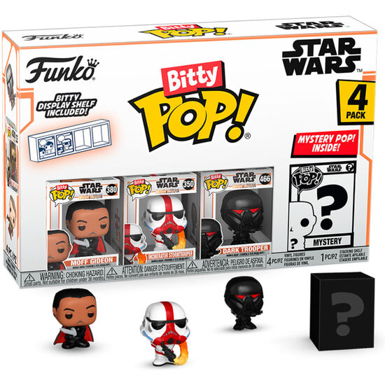 BLISTER 4 FIGURAS BITTY POP STAR WARS MANDALORIAN MOFF GIDEON image 0