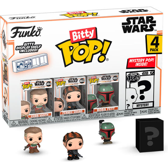 BLISTER 4 FIGURAS BITTY POP STAR WARS MANDALORIAN MARSHAL image 0