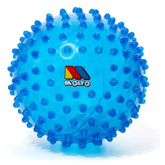 BOLA SENSORIAL 20 CM AZUL. CON COLORES Y TEXTURA SUAVE PARA LA DIVERSIÓN Y APRENDIZAJE DE LOS BEBES. image 2
