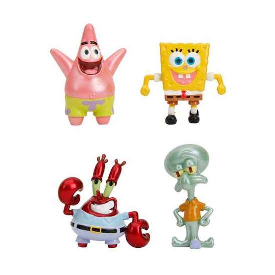 SET DE 4 FIGURAS METAL BOB ESPONJA 7 CM image 2