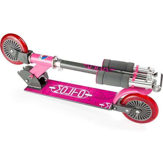 PATINETE 2 RUEDAS PLEGABLE ROSA. ALTURA CON DOS POSICONES 72-77 CM SOPORTA 50 KG image 1