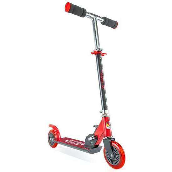 PATINETE 2 RUEDAS PLEGABLE ROJO. ALTURA CON DOS POSICONES 72-77 CM SOPORTA 50 KG image 0