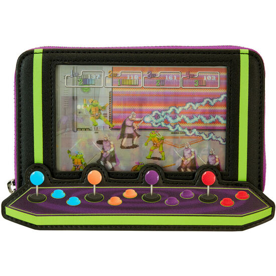CARTERA VINTAGE ARCADE 40TH ANNIVERSARY TORTUGAS NINJA LOUNGEFLY image 0
