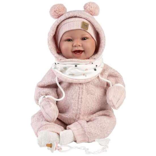 MUÑECA TALA RECIEN NACIDA SONRISAS. INCLUYE CHUPETE. 44CM image 0