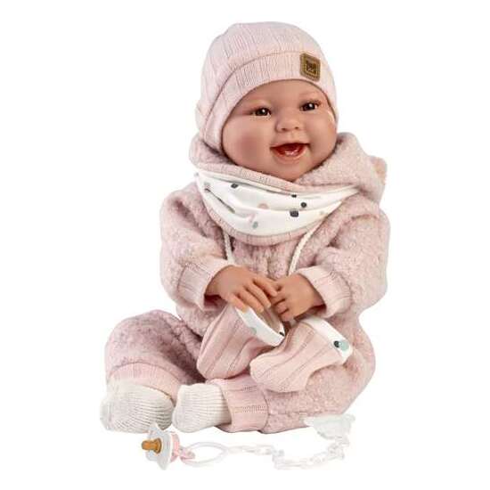 MUÑECA TALA RECIEN NACIDA SONRISAS. INCLUYE CHUPETE. 44CM image 1