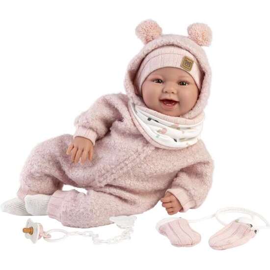 MUÑECA TALA RECIEN NACIDA SONRISAS. INCLUYE CHUPETE. 44CM image 2
