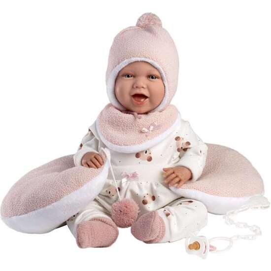 MUÑECA MIMI SONRISAS CON VESTIDO OSITOS LUNA ROSA 42CM image 1