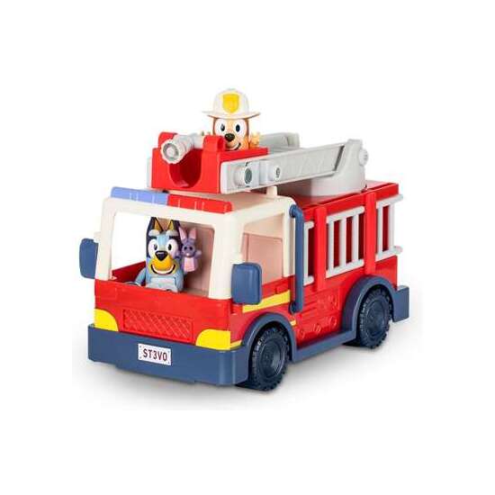 CAMION DE BOMBEROS BLUEY.INCLUYE FIGURA DE BINGO Y DE BLUEY CON ACCESORIOS. image 2