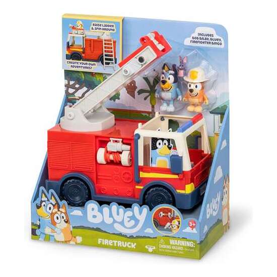 CAMION DE BOMBEROS BLUEY.INCLUYE FIGURA DE BINGO Y DE BLUEY CON ACCESORIOS. image 6
