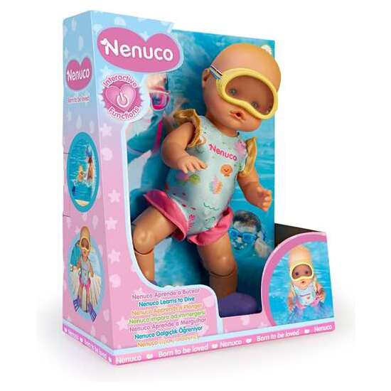 MUÑECO NENUCO APRENDE A BUCEAR 35 CM. MUEVE SUS PIERNAS Y ES CAPAZ DE NADAR SOLO. image 1