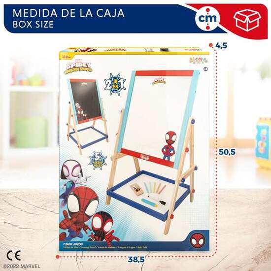 PIZARRA DE MADERA 2 CARAS CON CABALLETE SPIDEY AMAZING FRIENDS image 3