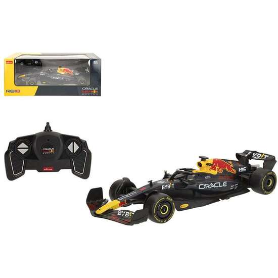 COCHE RADIO CONTROL ORACLE RED BULL RACING RB18 F1 ESCALA 1:18 image 0