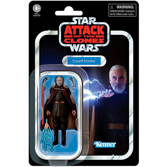 FIGURA COUNT DOOKU ATTACK OF THE CLONES STAR WARS 9,5CM image 2