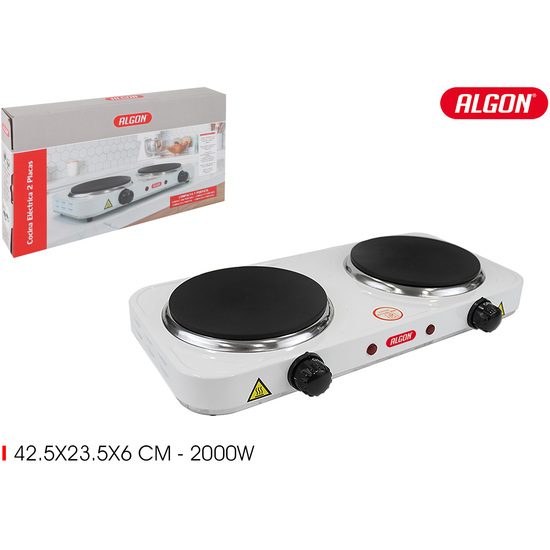 COCINA ELECTRICA 2 PLACAS ALGON BBQ image 0