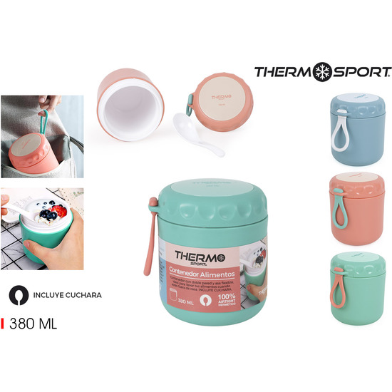 HERMETICO COMIDA DOBLE PARED 380ML THERMOSPORT image 0