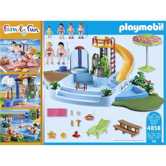 PISCINA CON TOBOGÁN PLAYMOBIL FAMILY FUN image 2