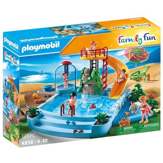 PISCINA CON TOBOGÁN PLAYMOBIL FAMILY FUN image 4