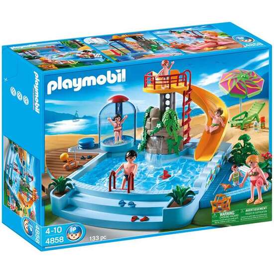 PISCINA CON TOBOGÁN PLAYMOBIL FAMILY FUN image 5