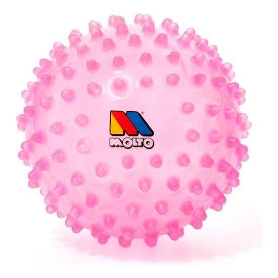 BOLA SENSORIAL 20 CM ROSA. CON COLORES Y TEXTURA SUAVE PARA LA DIVERSIÓN Y APRENDIZAJE DE LOS BEBES. image 2