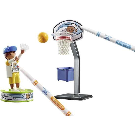 SKATER CON BALONCESTO PLAYMOBIL COLOR image 1